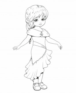 Кукла в красивом платье