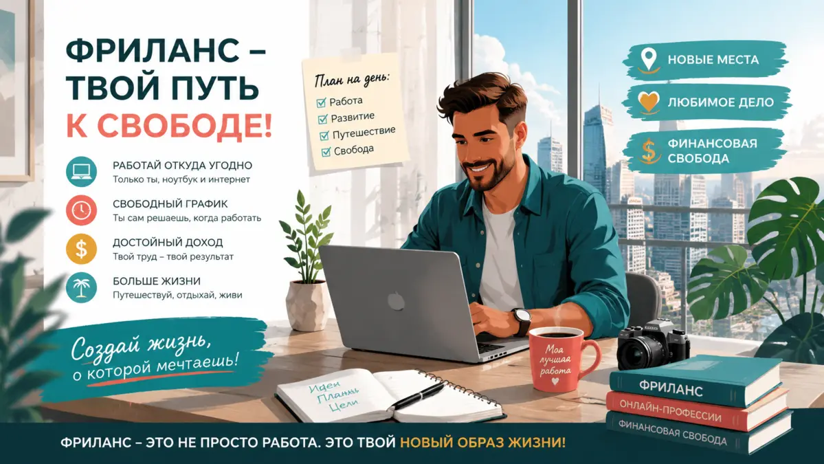 Как стать фрилансером и зарабатывать много денег
