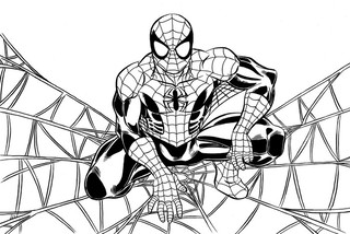 Человек-паук и паутина